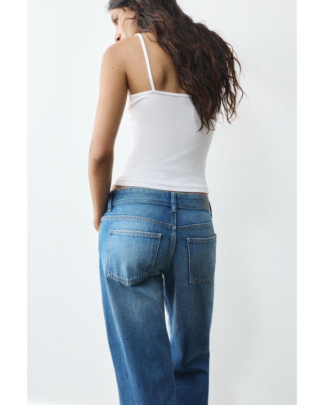 Pull&Bear White Thin Strap Top