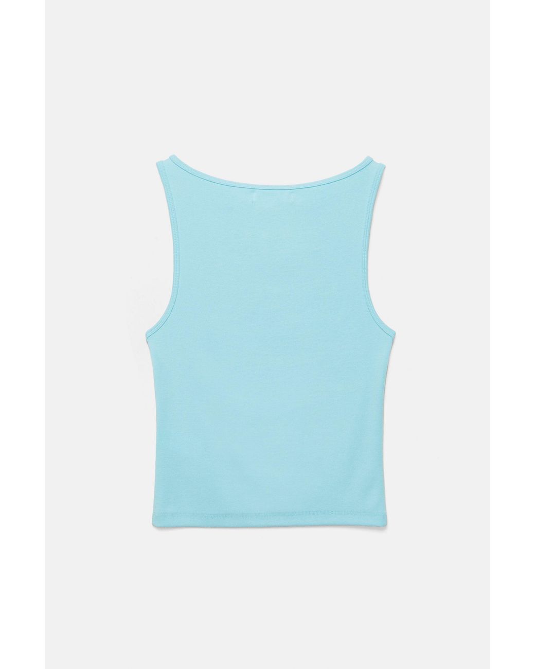 Pull&Bear Blue Boat Neck Tank Top