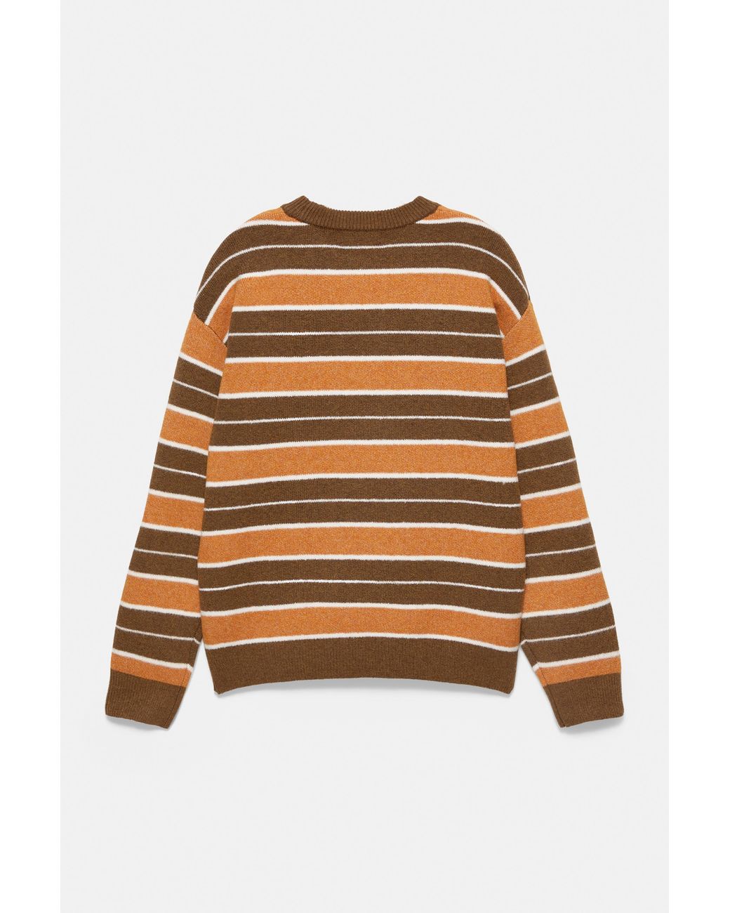Pull Rayé Pull&Bear pour homme en coloris White