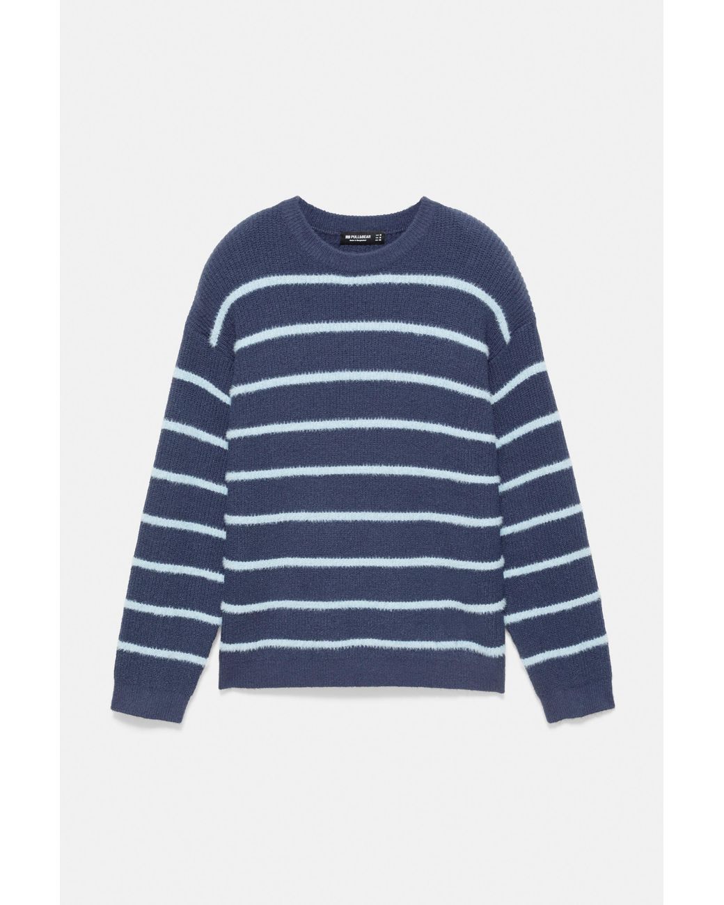 Pull Rayé Brodé Pull&Bear pour homme en coloris Blue