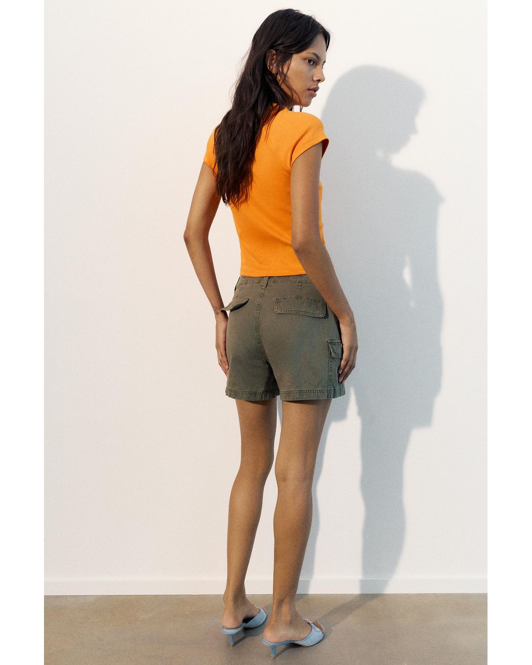 Pull&Bear Orange Fruit Graphic T-Shirt