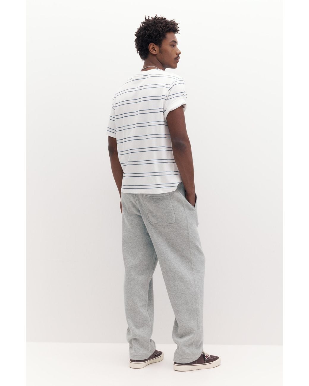 Pull&Bear Basic Baggy Joggingbroek in het Gray voor heren