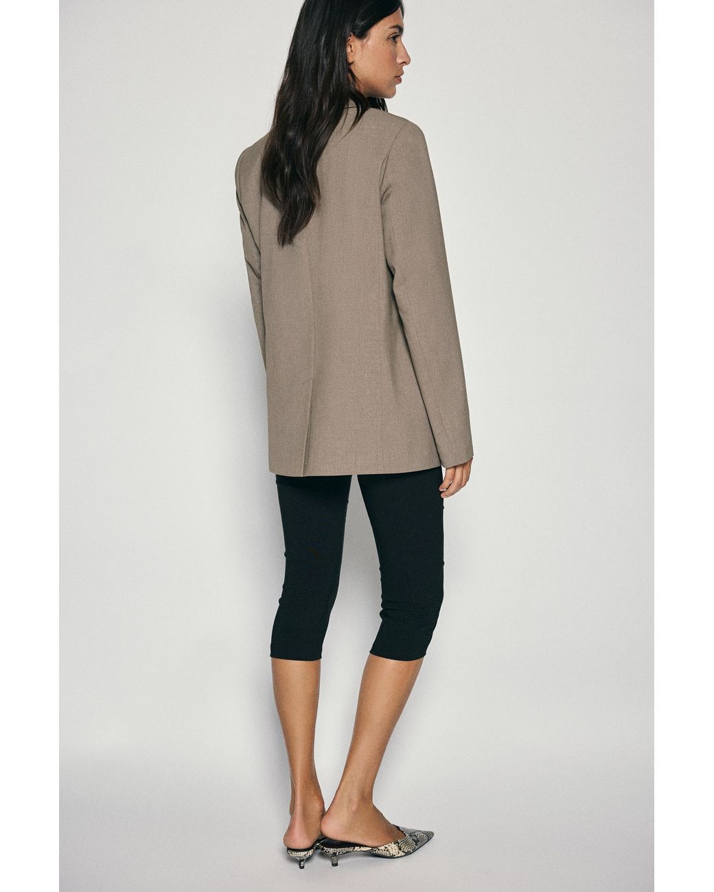 Pull&Bear Gray Basic Blazer