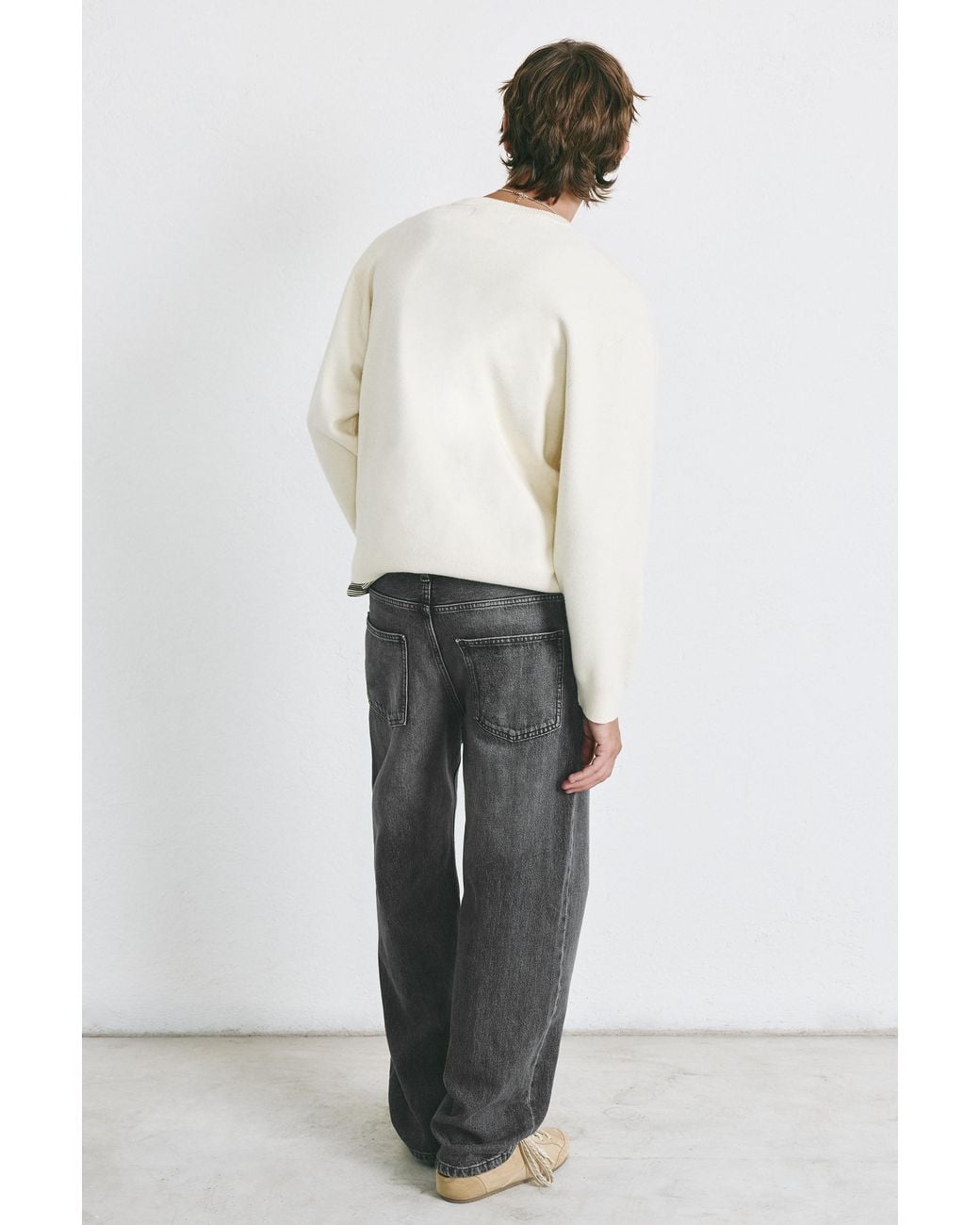 Jean Baggy Pull&Bear pour homme en coloris Gray