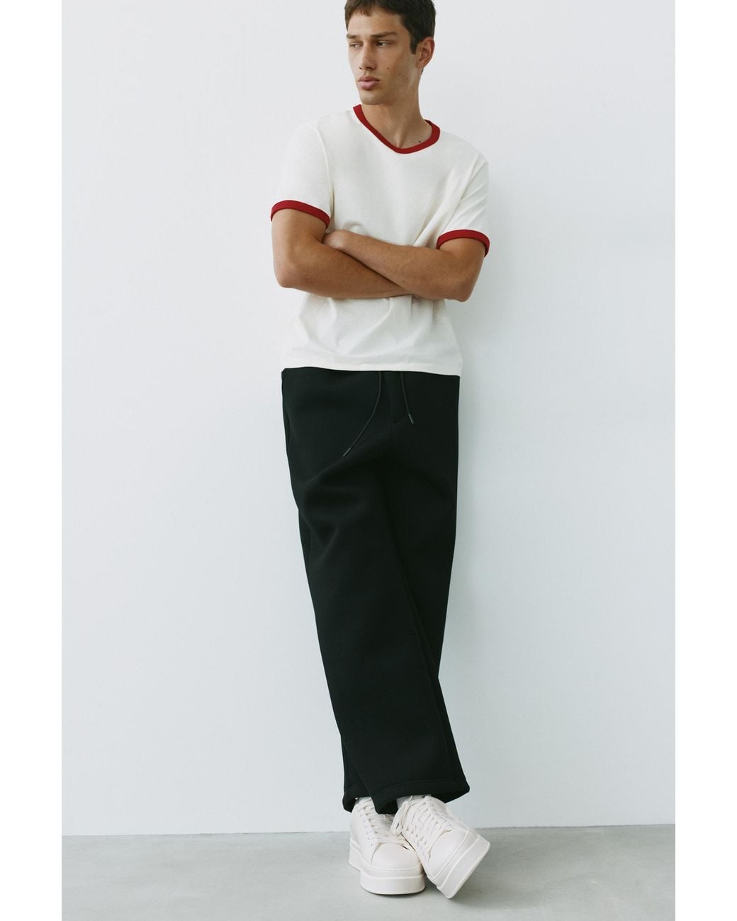 Pull&Bear White Casual Chunky Trainers for men