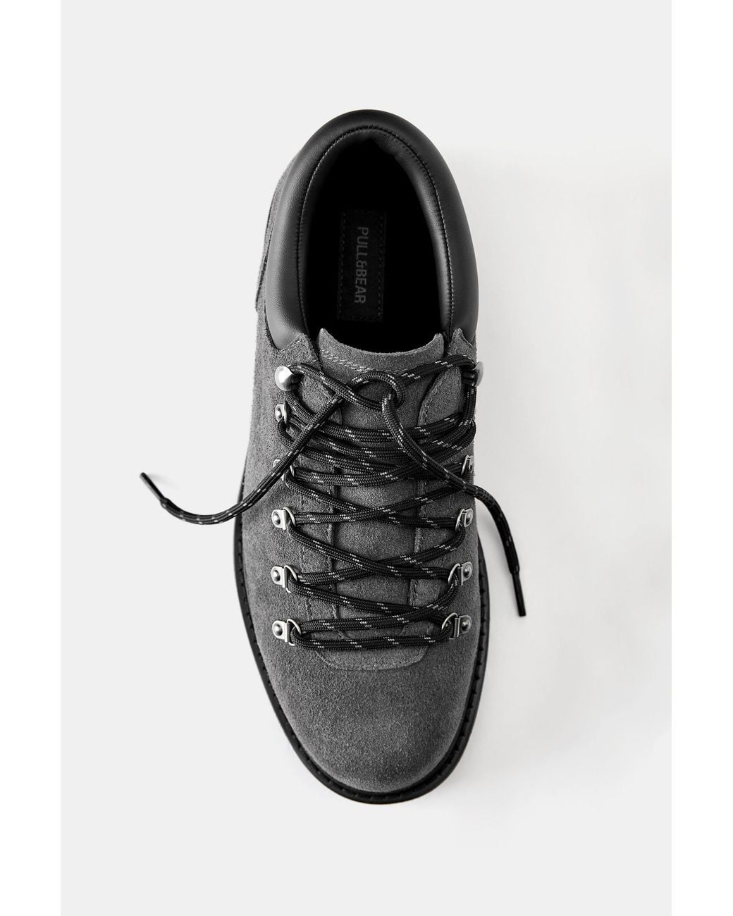 Pull&Bear Trekking-Schuhe Aus Leder in Black für Herren