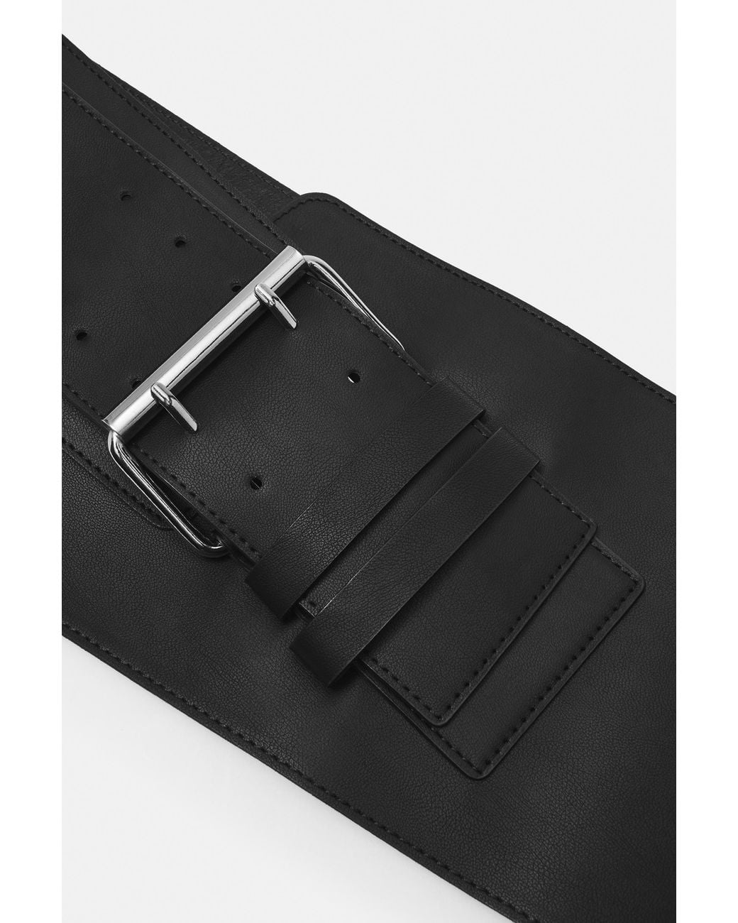 Pull&Bear Black Breiter Gürtel