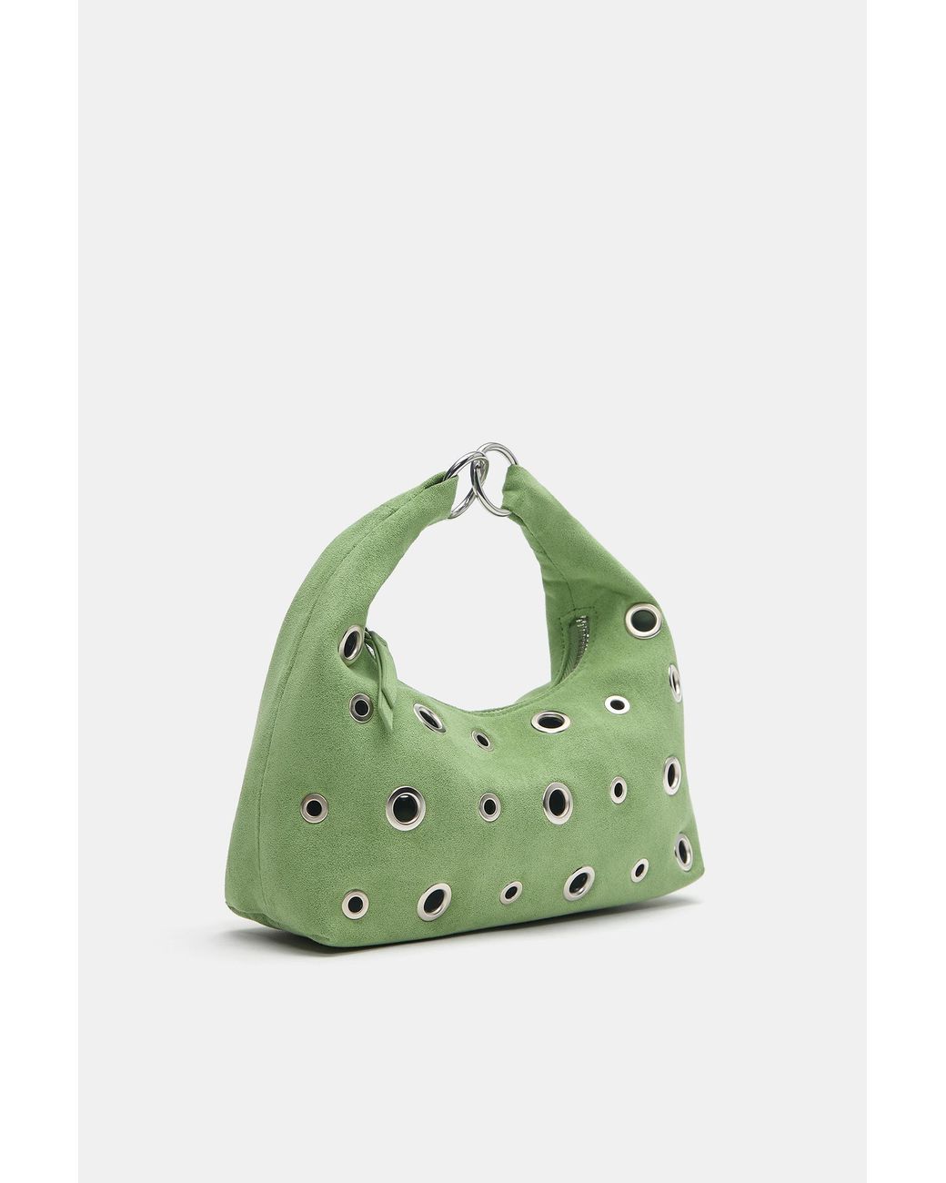 Borsa Borchie di Pull&Bear in Green