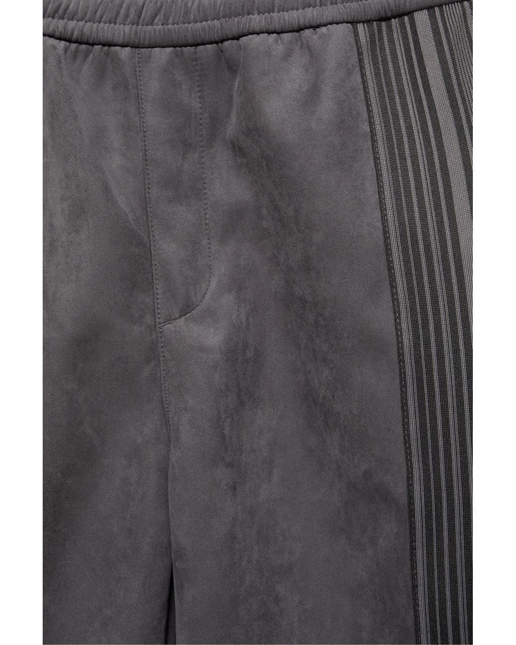 Pull&Bear Blue Faux Suede Jogging Trousers for men