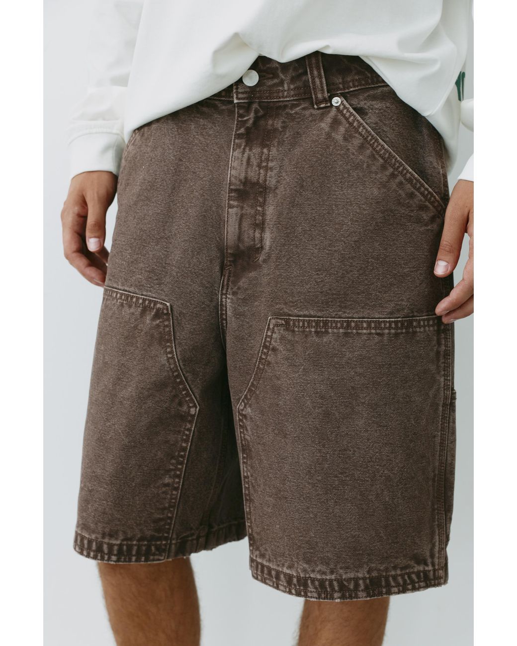 Bermuda Carpenter Relax Fit di Pull&Bear in Blue da Uomo