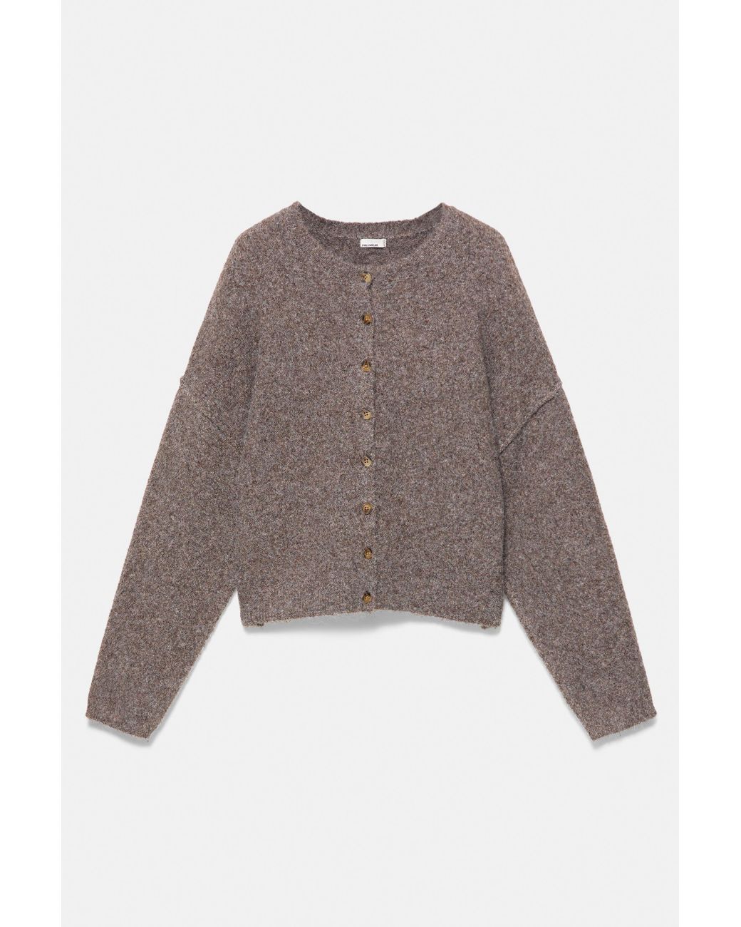 Cardigan Morbido Al Tatto di Pull&Bear in Brown