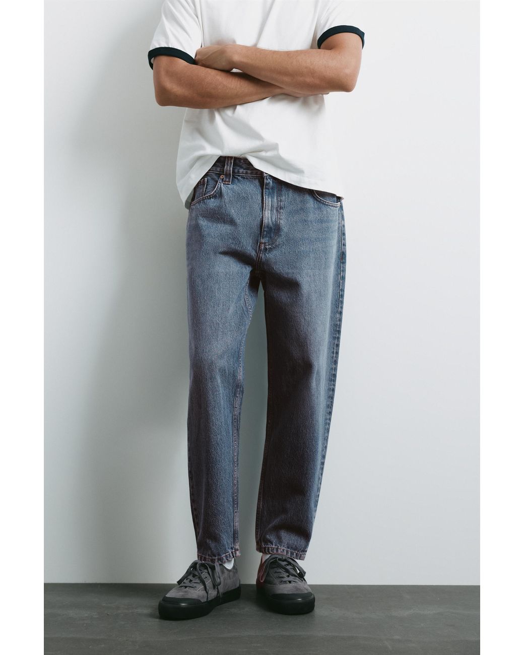 Jean Standard Pull&Bear pour homme en coloris Gray