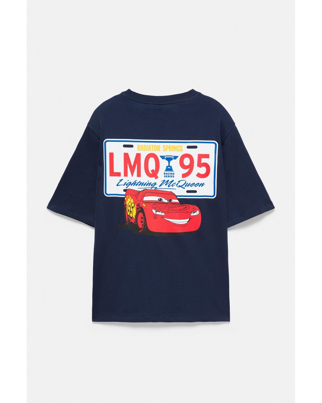 Pull&Bear Blue Cars T-Shirt for men