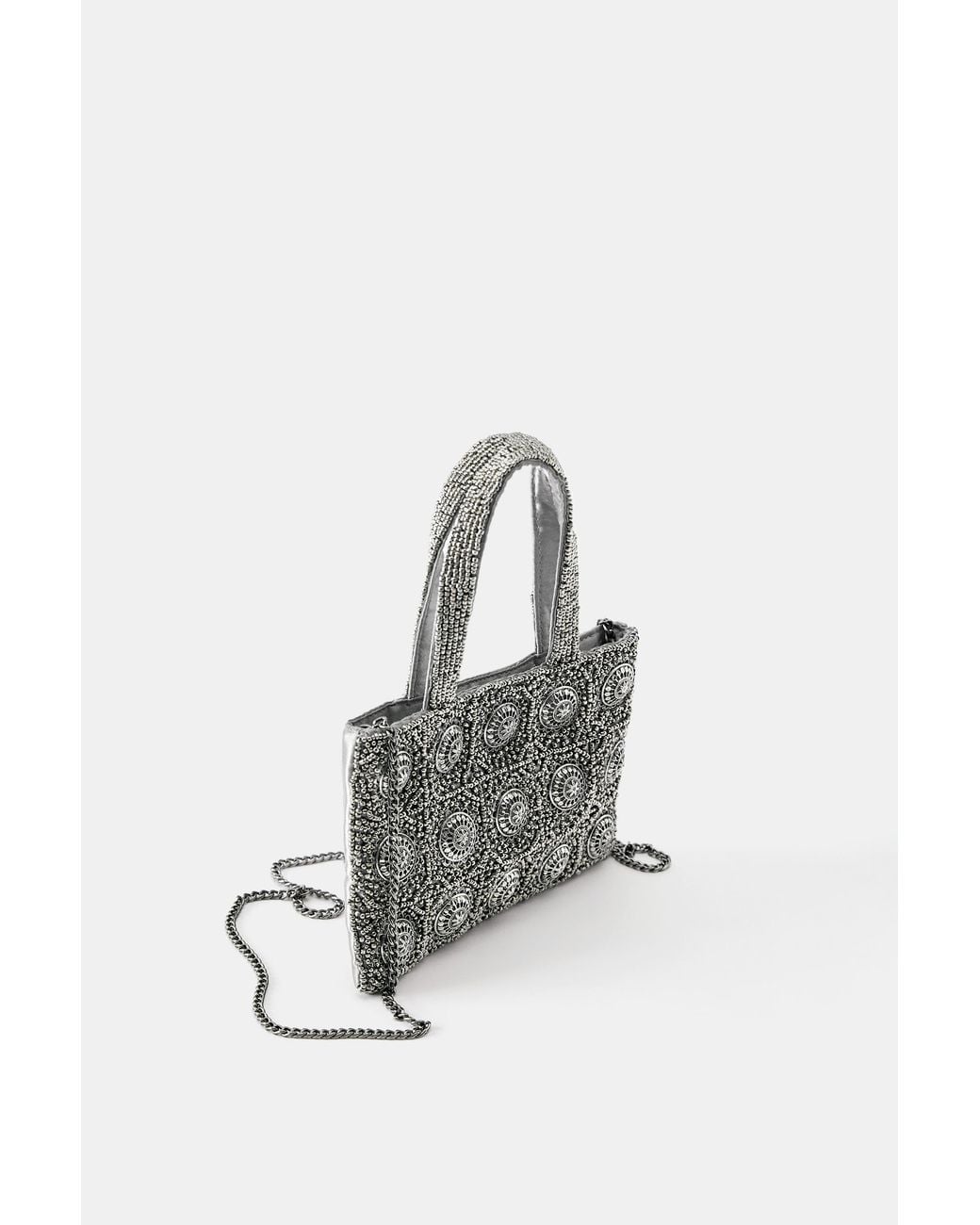 Borsa Con Perline di Pull&Bear in Black