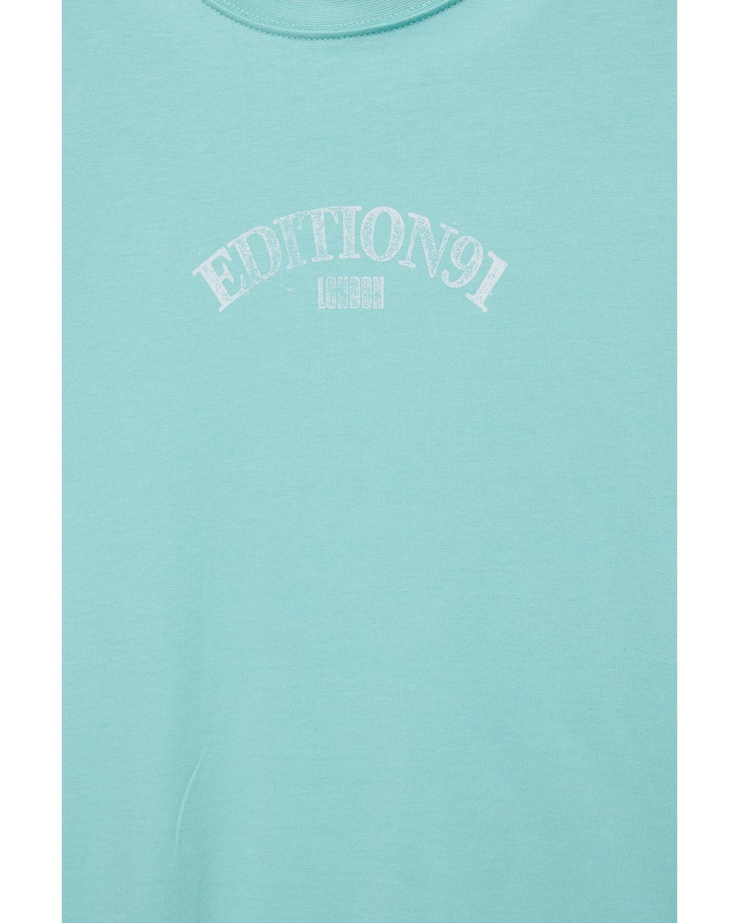 Pull&Bear Blue Stwd Boxy T-Shirt for men