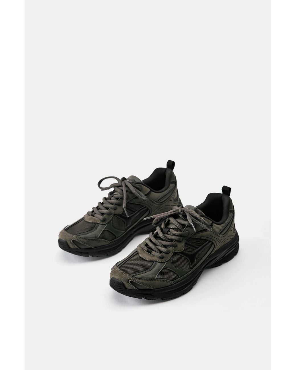 Pull&Bear Black Multi-Piece Trainers for men