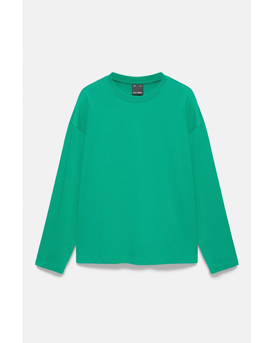 Pull&Bear Green Heavy Weight Relaxed Fit T-Shirt for men