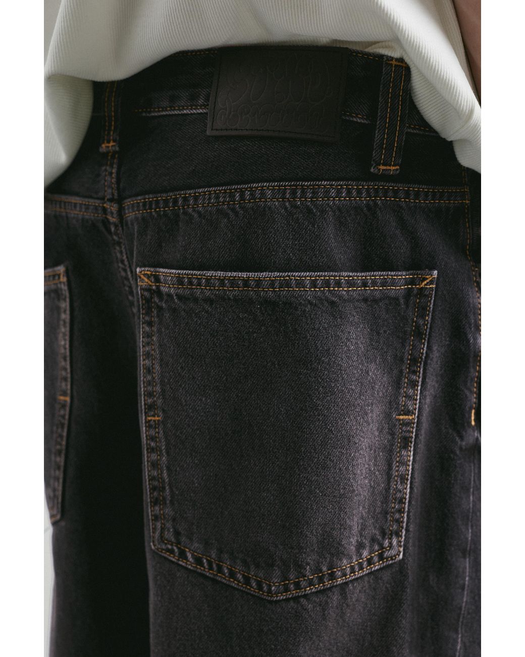 Pull&Bear Gray Relaxed Baggy Jeans for men