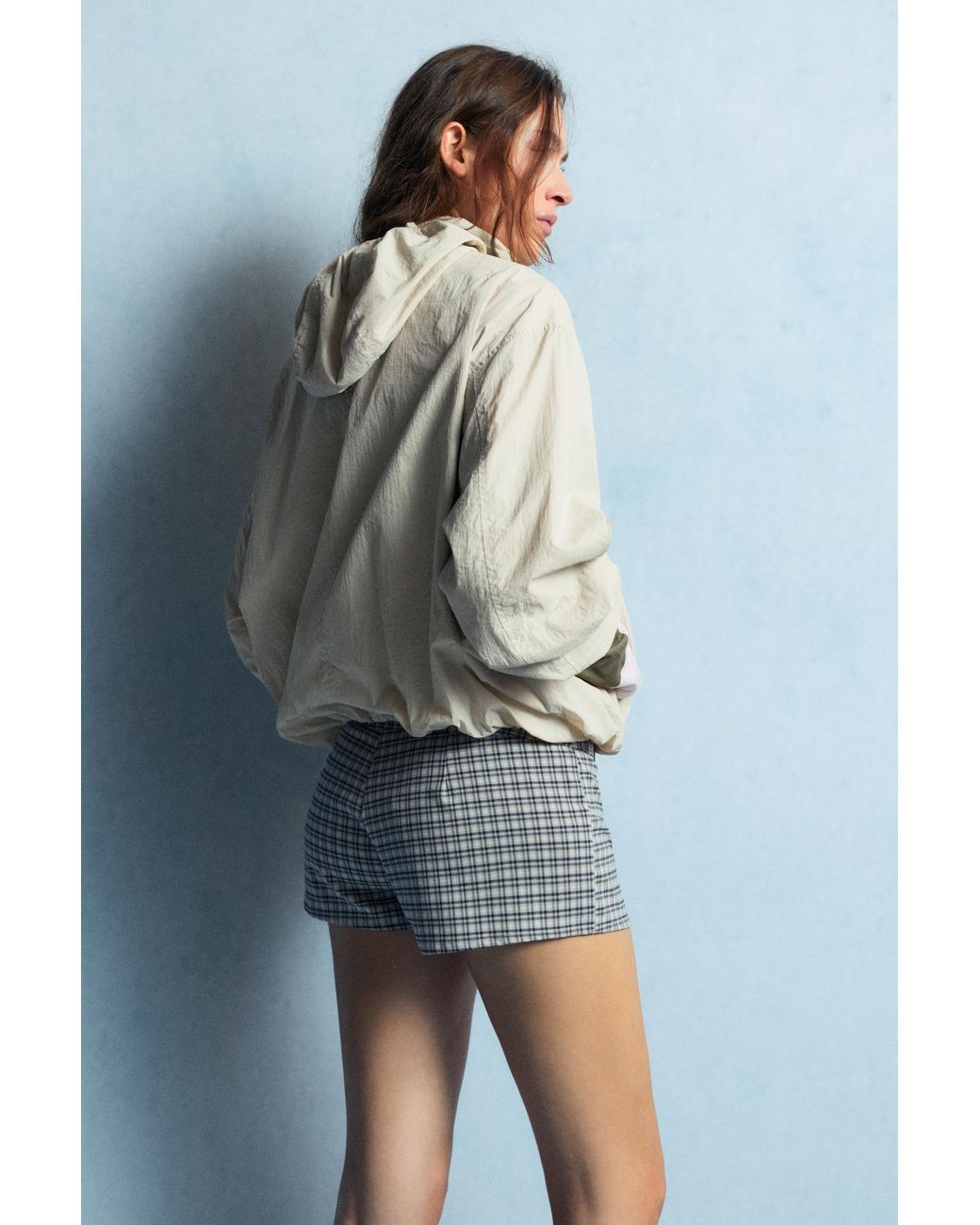 Pull&Bear Natural Lightweight Hooded Jacket