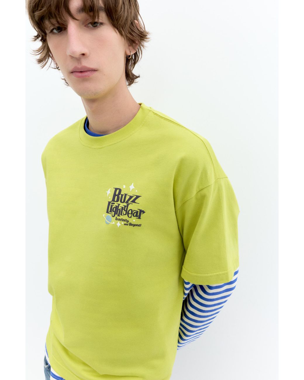 Pull&Bear Blue Toy Story Buzz Lightyear T-Shirt for men