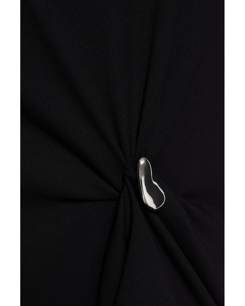 Pull&Bear Black Metal Appliqué Tank Top
