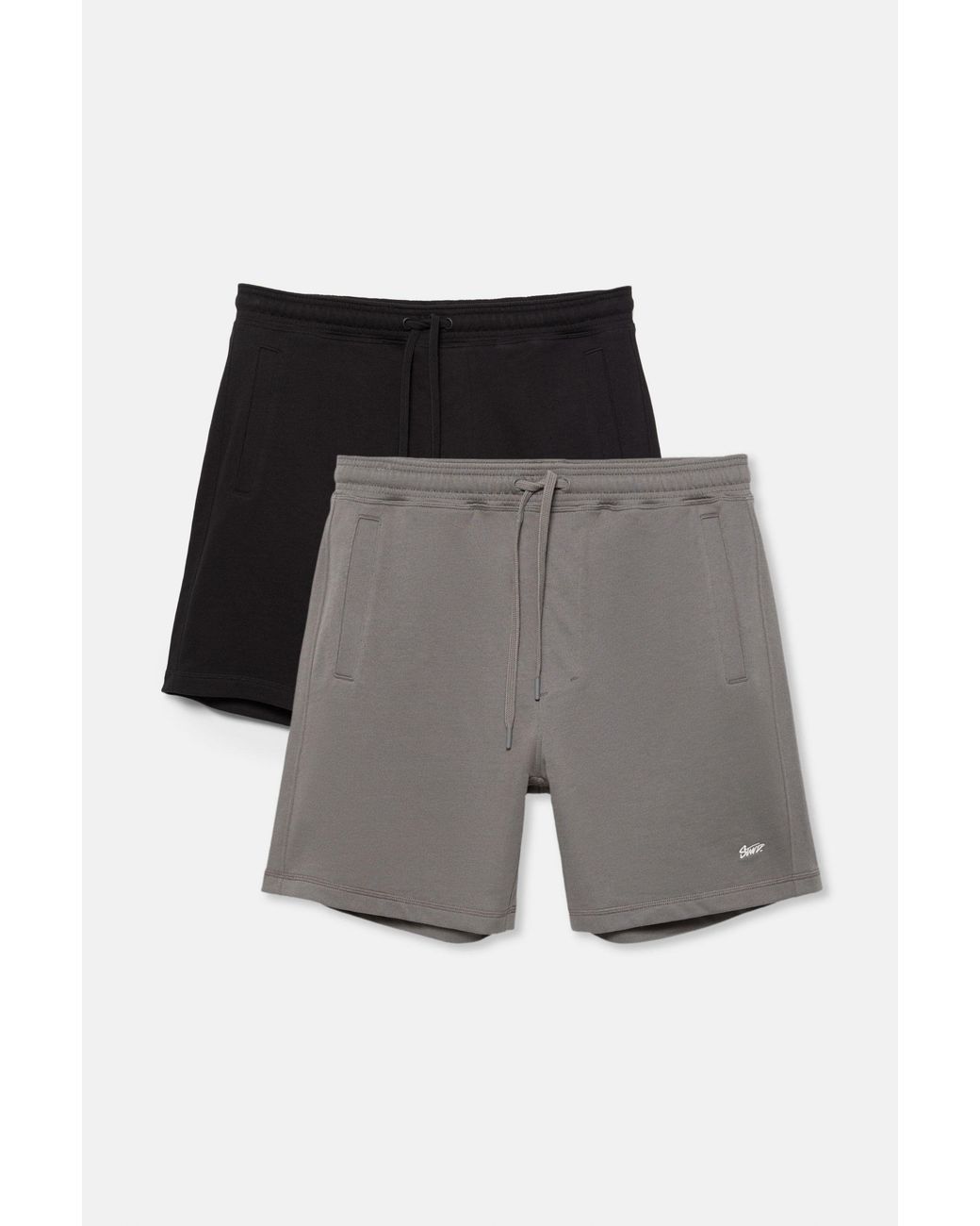 Pull&Bear White 2-Pack Of Stwd Bermuda Sweat Shorts for men