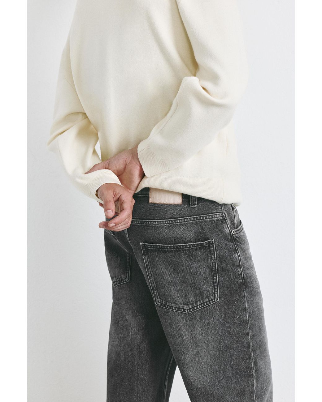 Jean Baggy Pull&Bear pour homme en coloris Gray