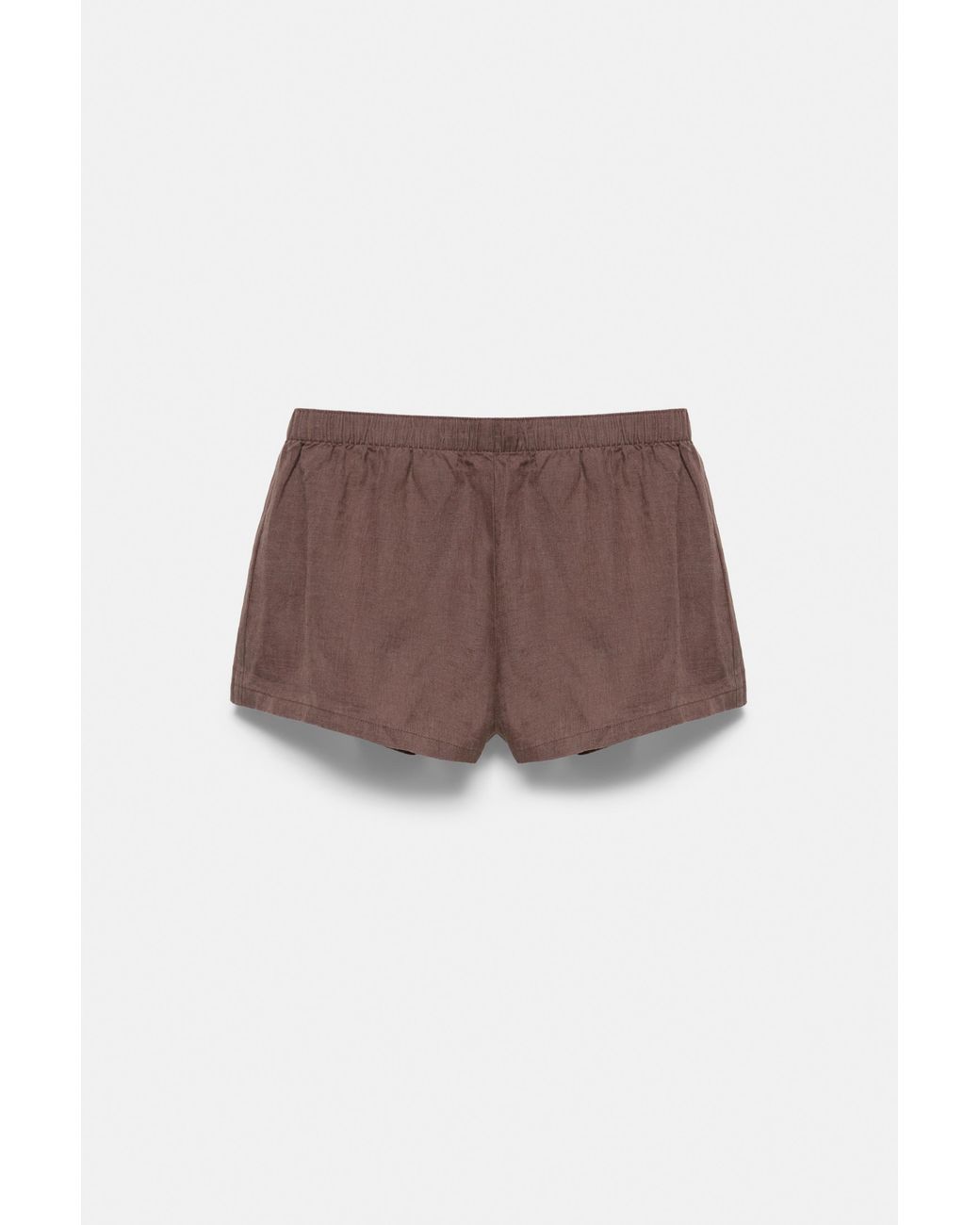 Pull&Bear Natural 100% Linen Shorts