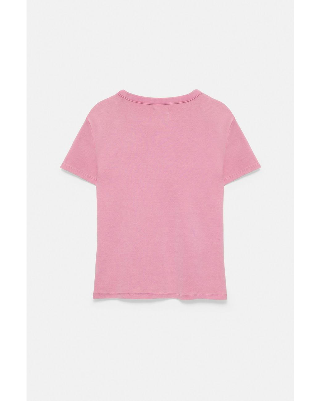 Pull&Bear Pink Crackled Text Graphic T-Shirt