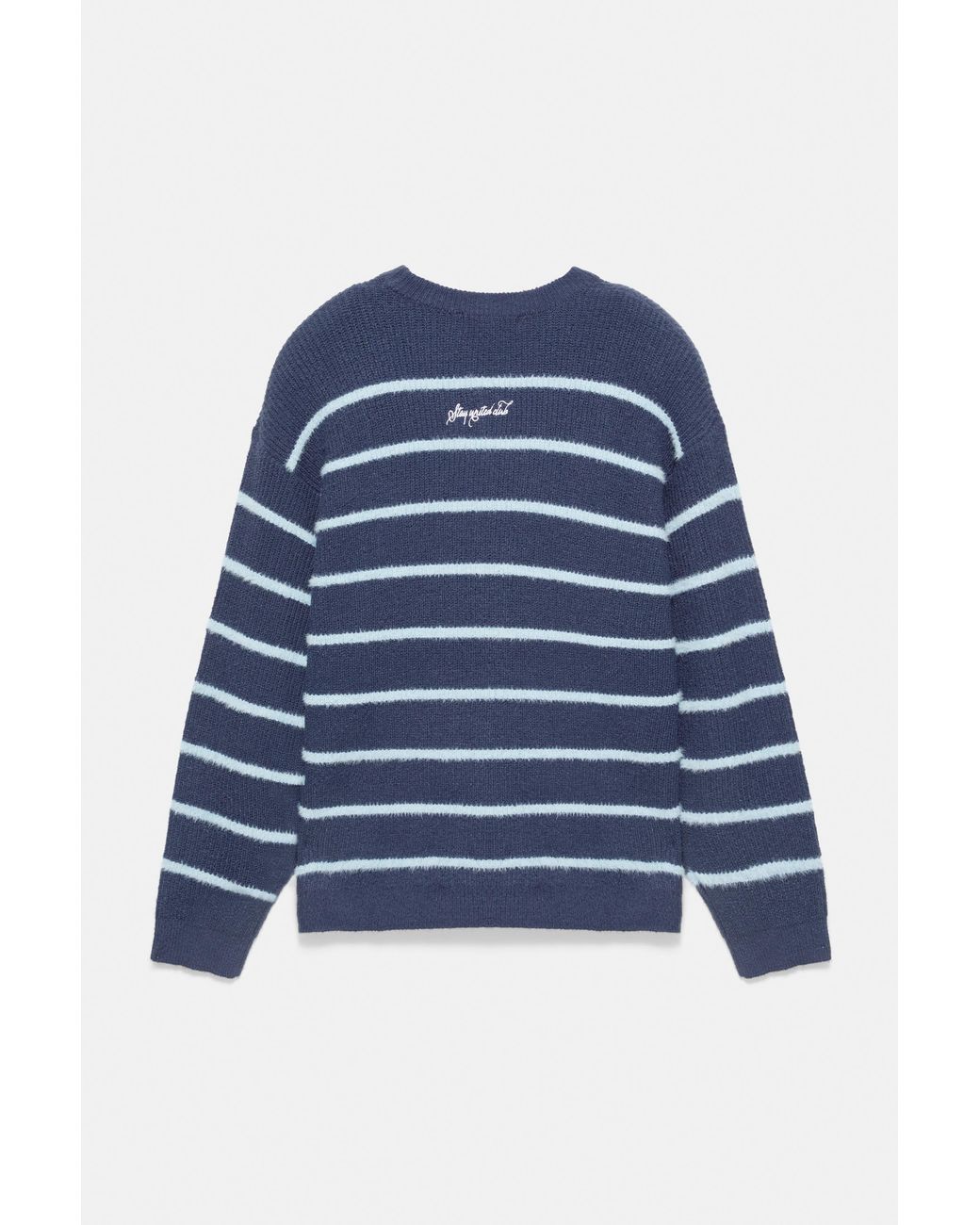 Pull Rayé Brodé Pull&Bear pour homme en coloris Blue