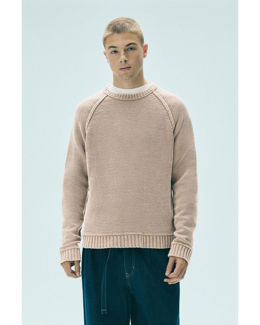 Pull&Bear Verwassen Trui in het Green voor heren