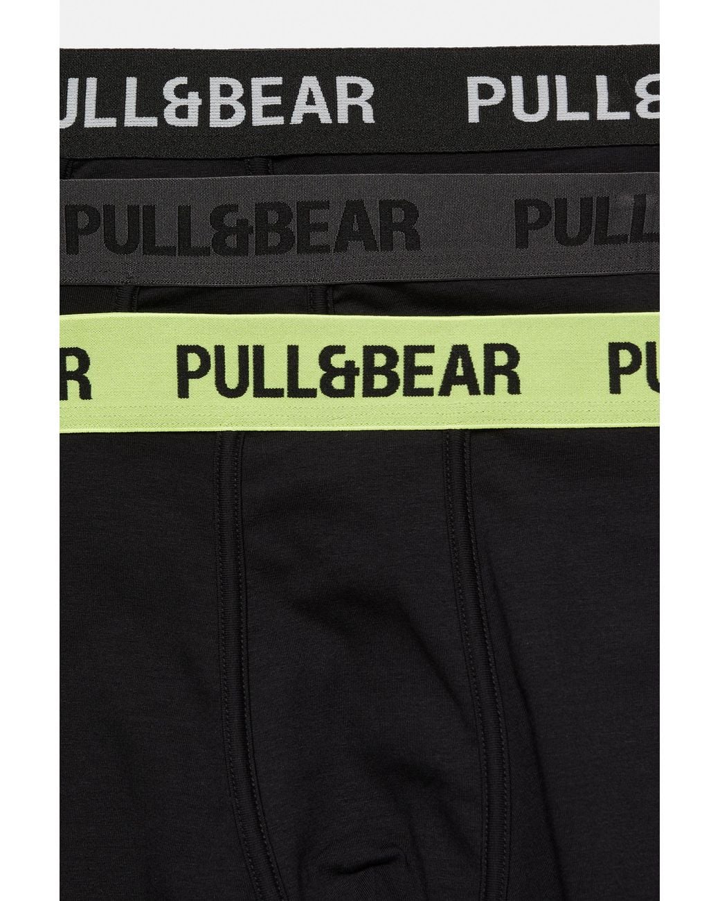 Pull&Bear Black 3-Pack Of Boxers for men