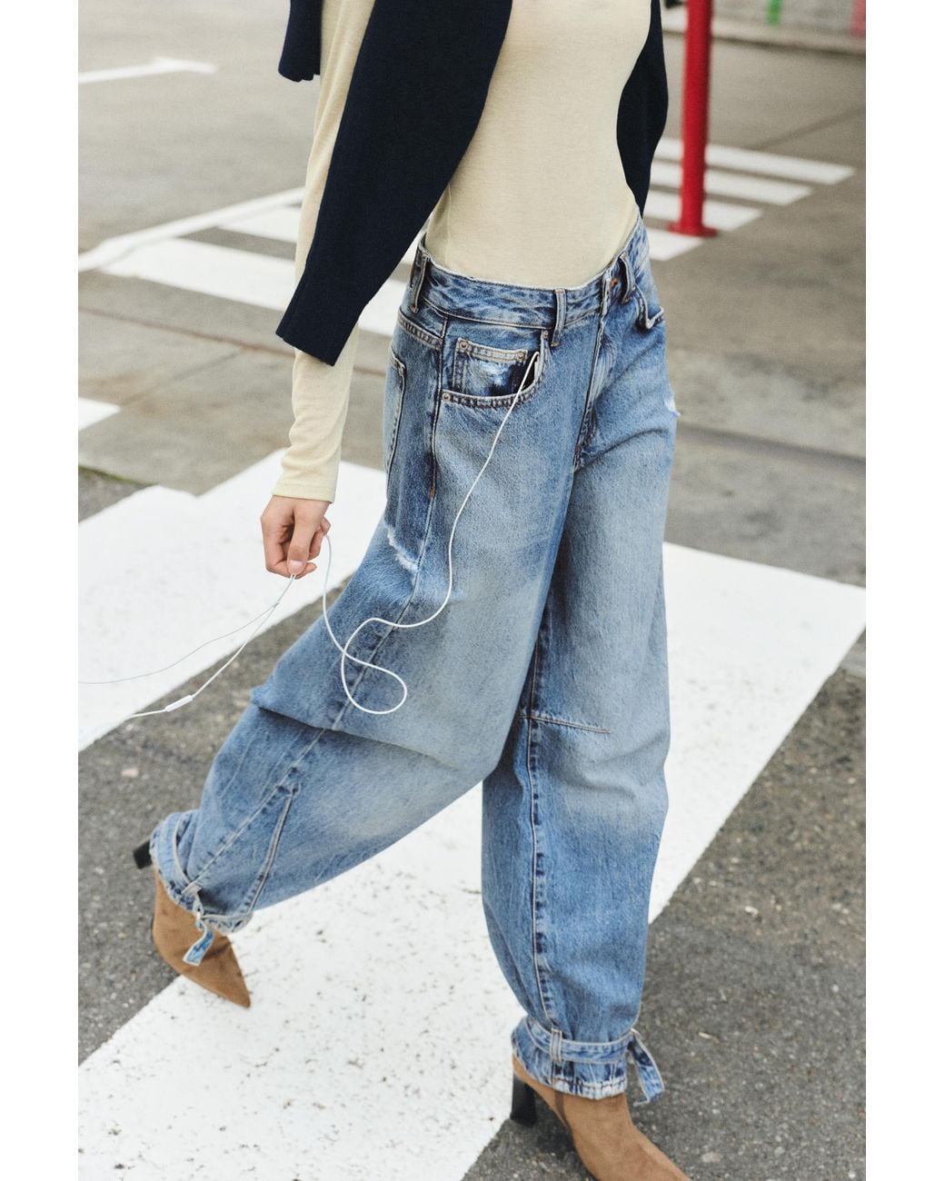 Pull&Bear Black Balloon Jeans