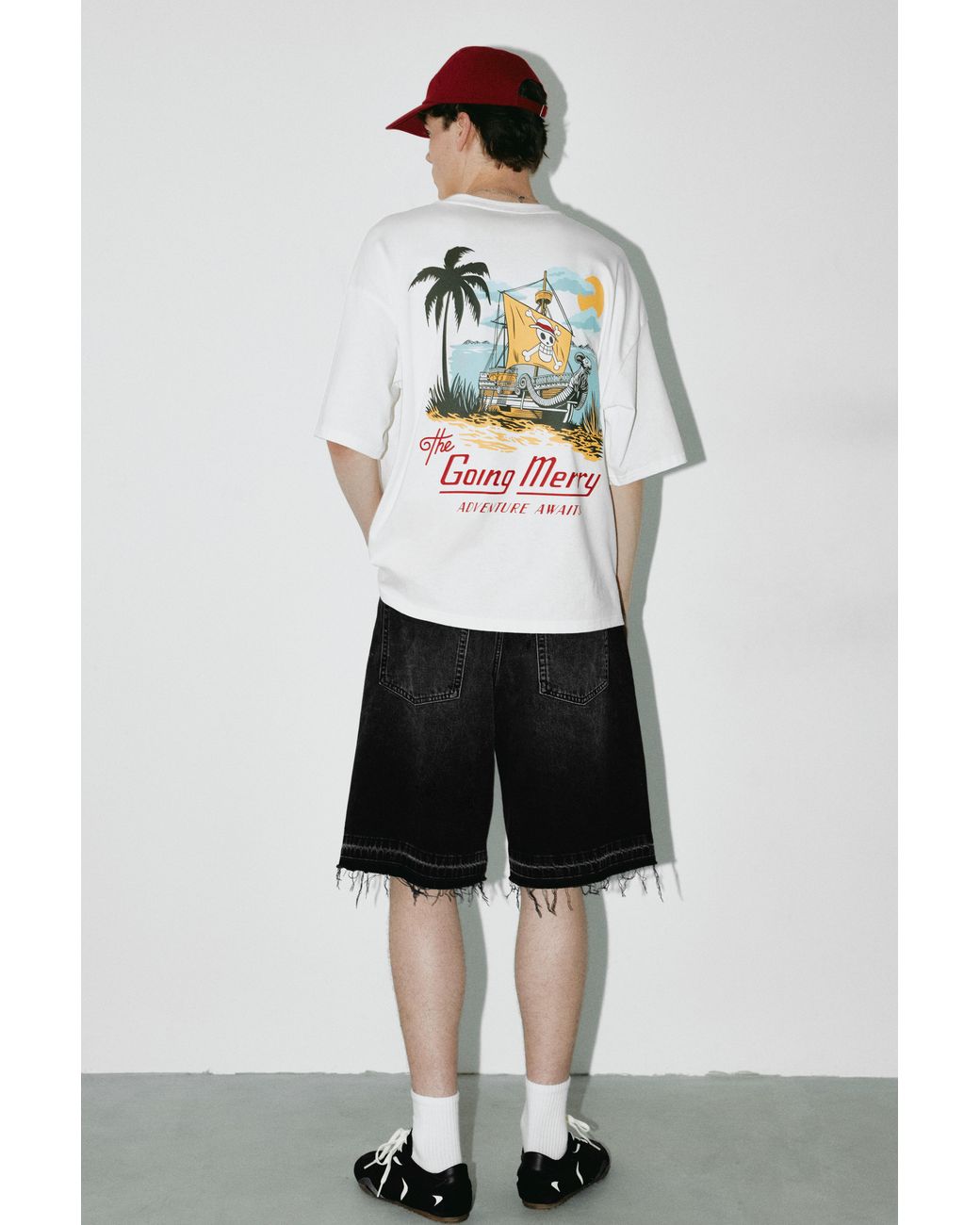 Pull&Bear Gray One Piece Relaxed Fit T-Shirt for men