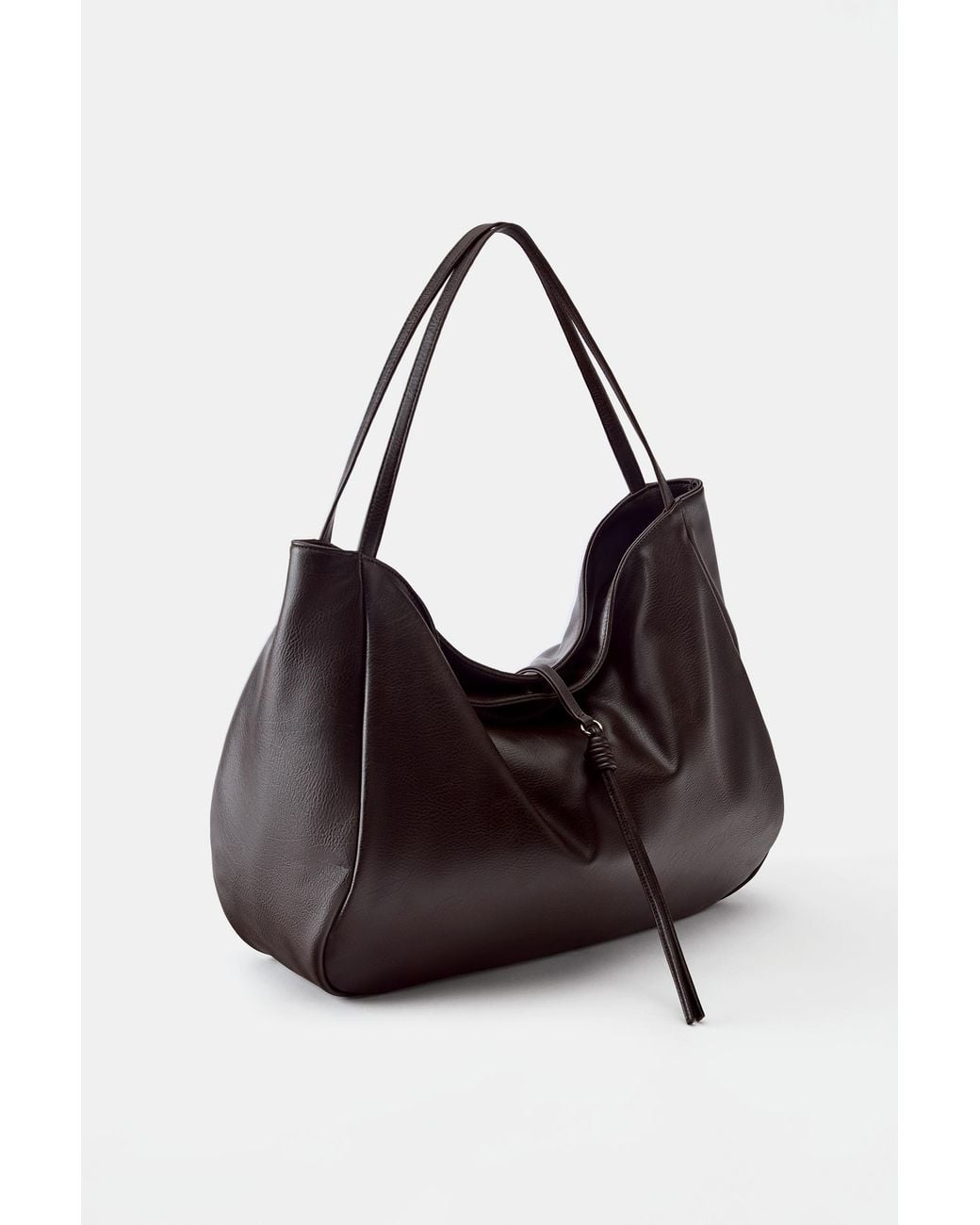 Pull&Bear Black Detail Tote Bag