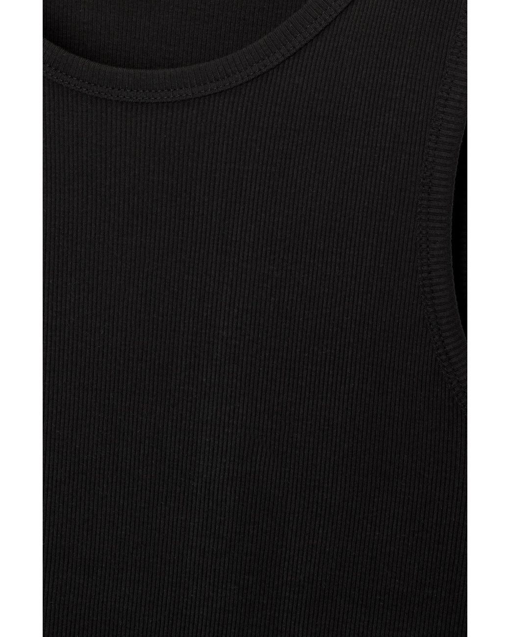 Pull&Bear White Ribbed Tank Top for men