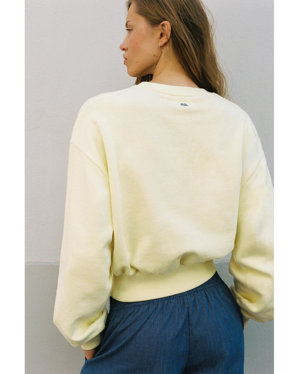 Pull&Bear Natural Round Neck Sweatshirt