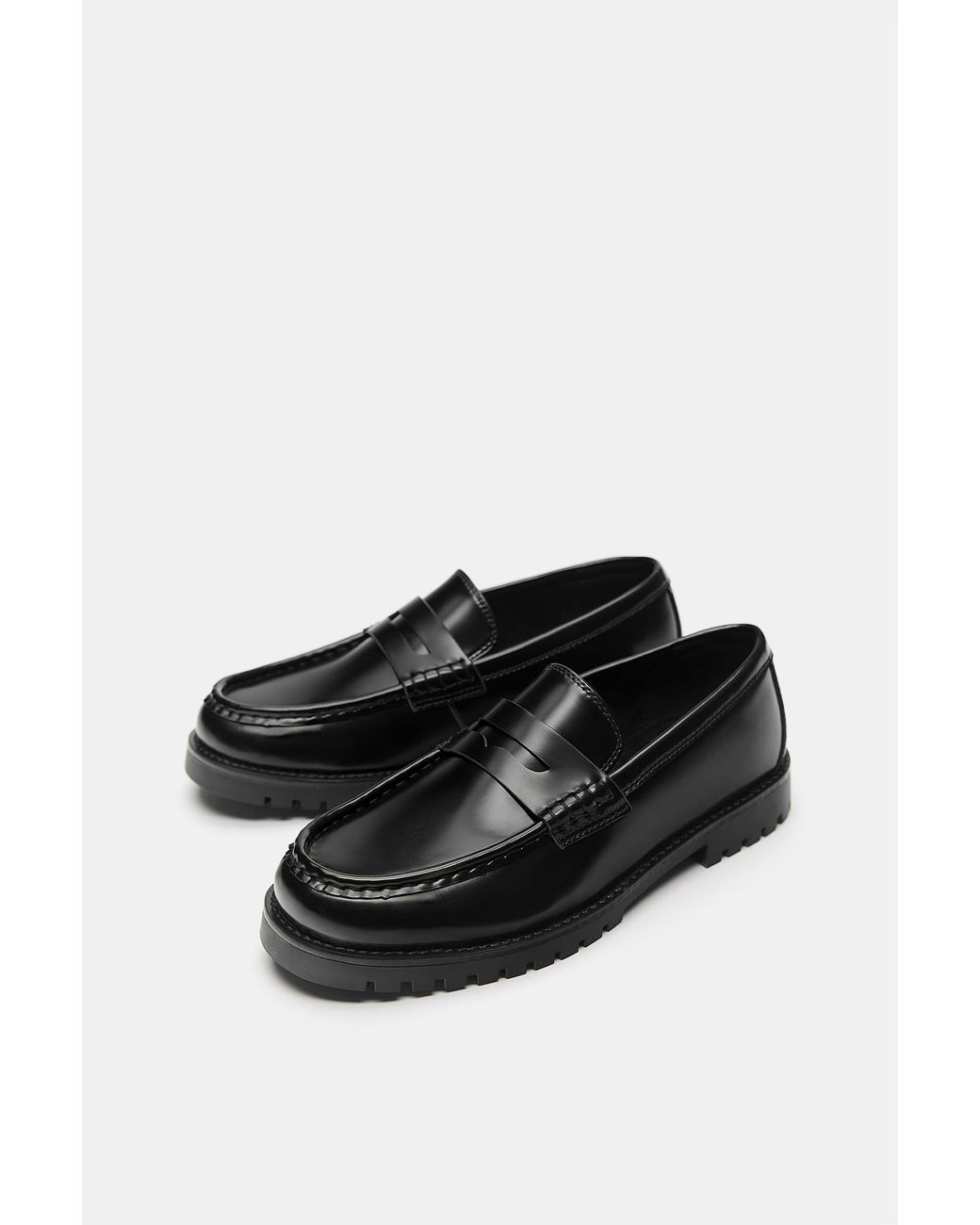 Pull&Bear Black Casual Loafers for men