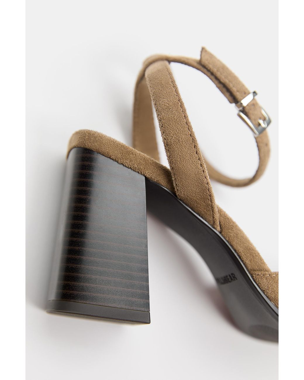 Pull&Bear White Block Heel Shoes