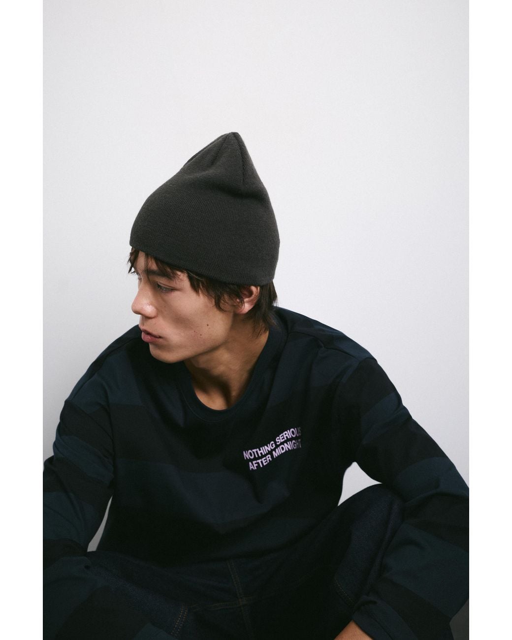 Pull&Bear Basic Beanie in het Green voor heren