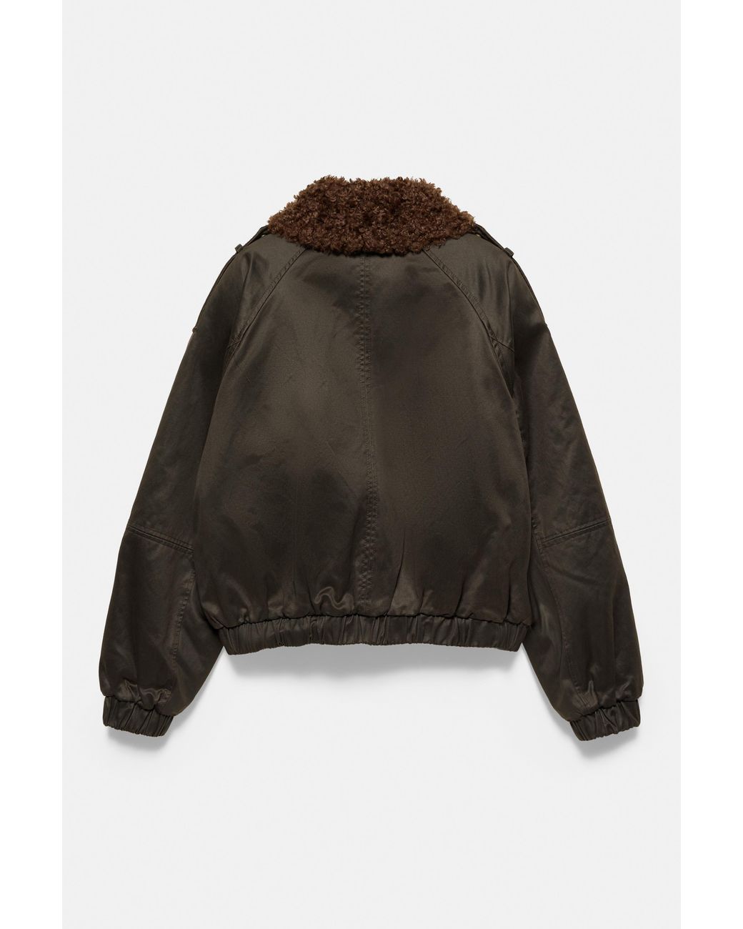Blouson Bomber Enduit Pull&Bear en coloris Gray