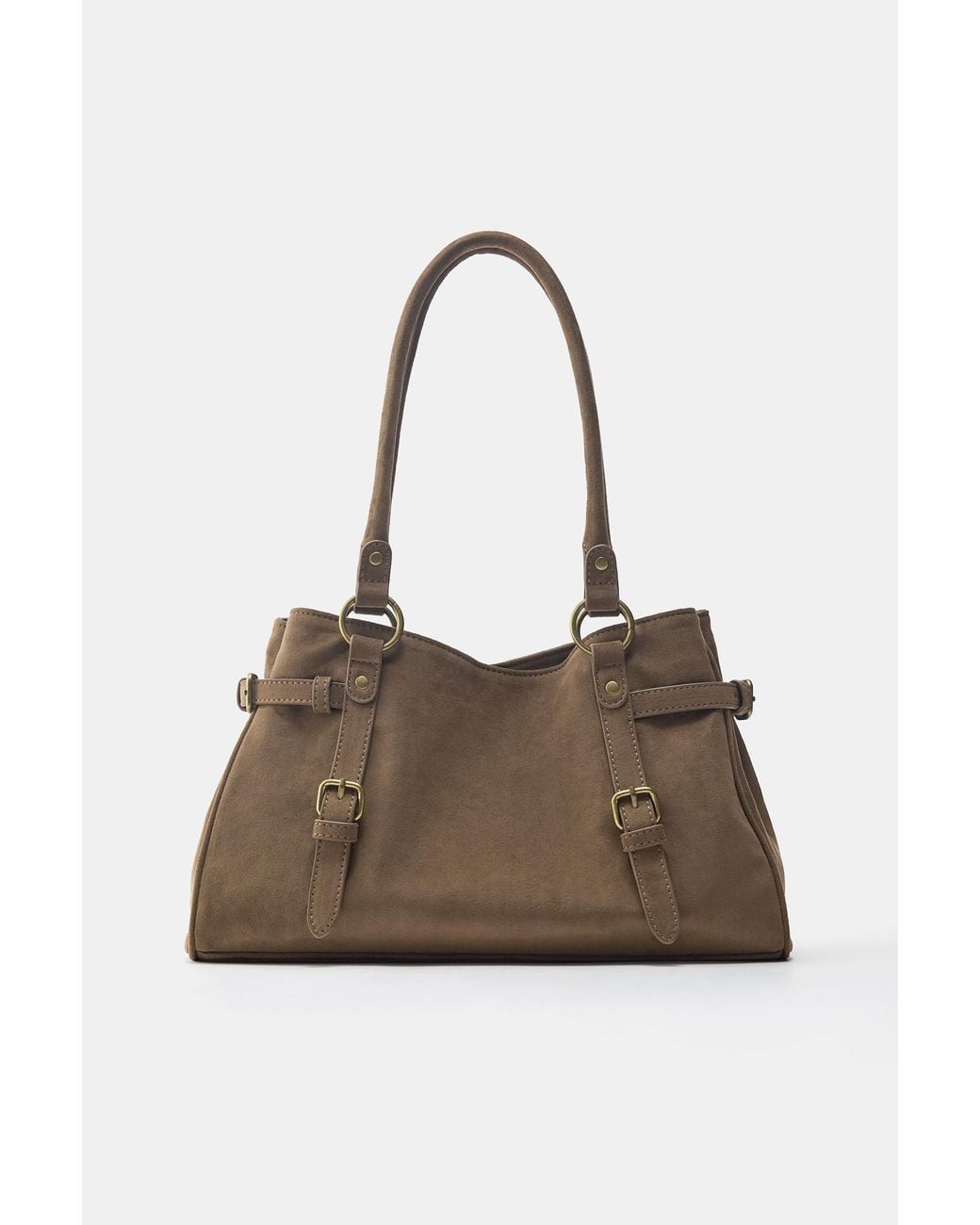 Sac Porté Épaule À Boucles Pull&Bear en coloris Black