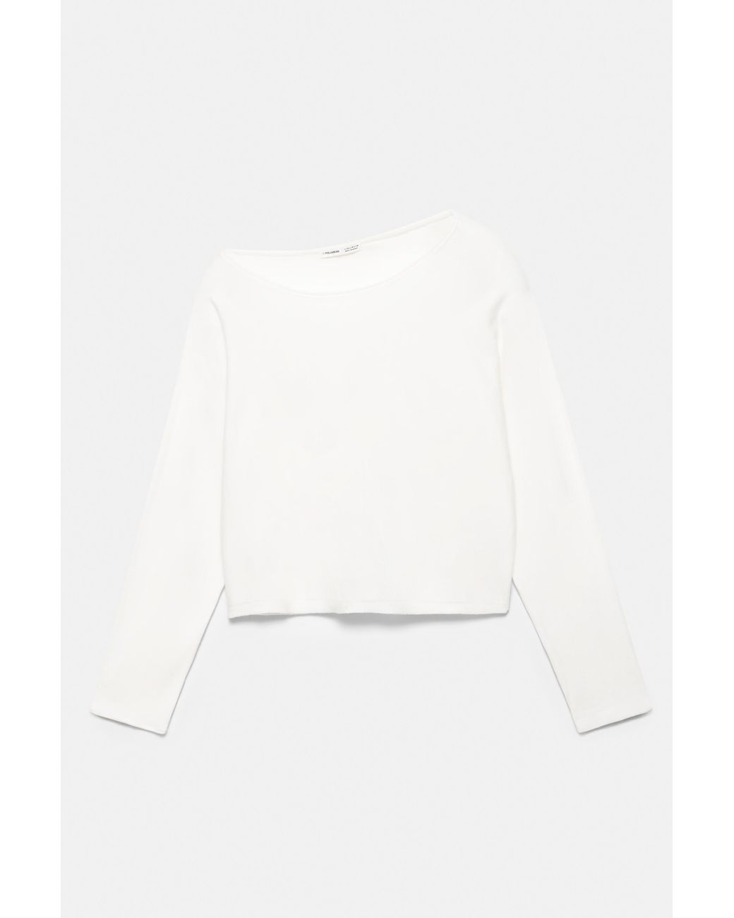 Pull Asymétrique Pull&Bear en coloris White