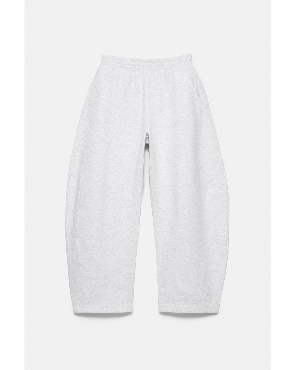 Pull&Bear Gray Barrel-Leg Joggers