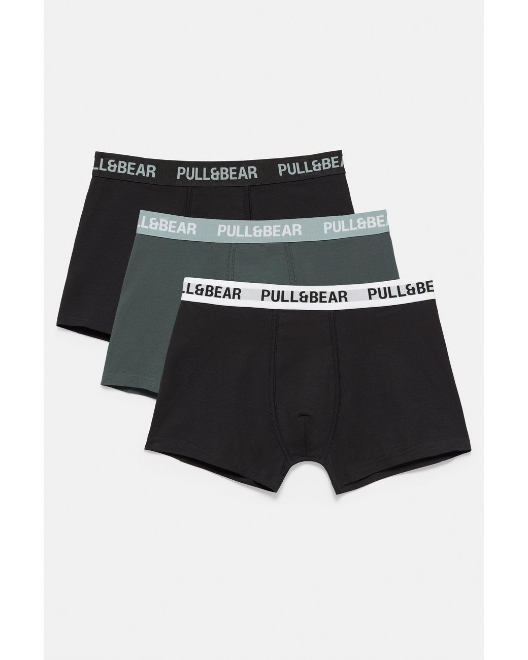 Pack 3 Boxer di Pull&Bear in Black da Uomo