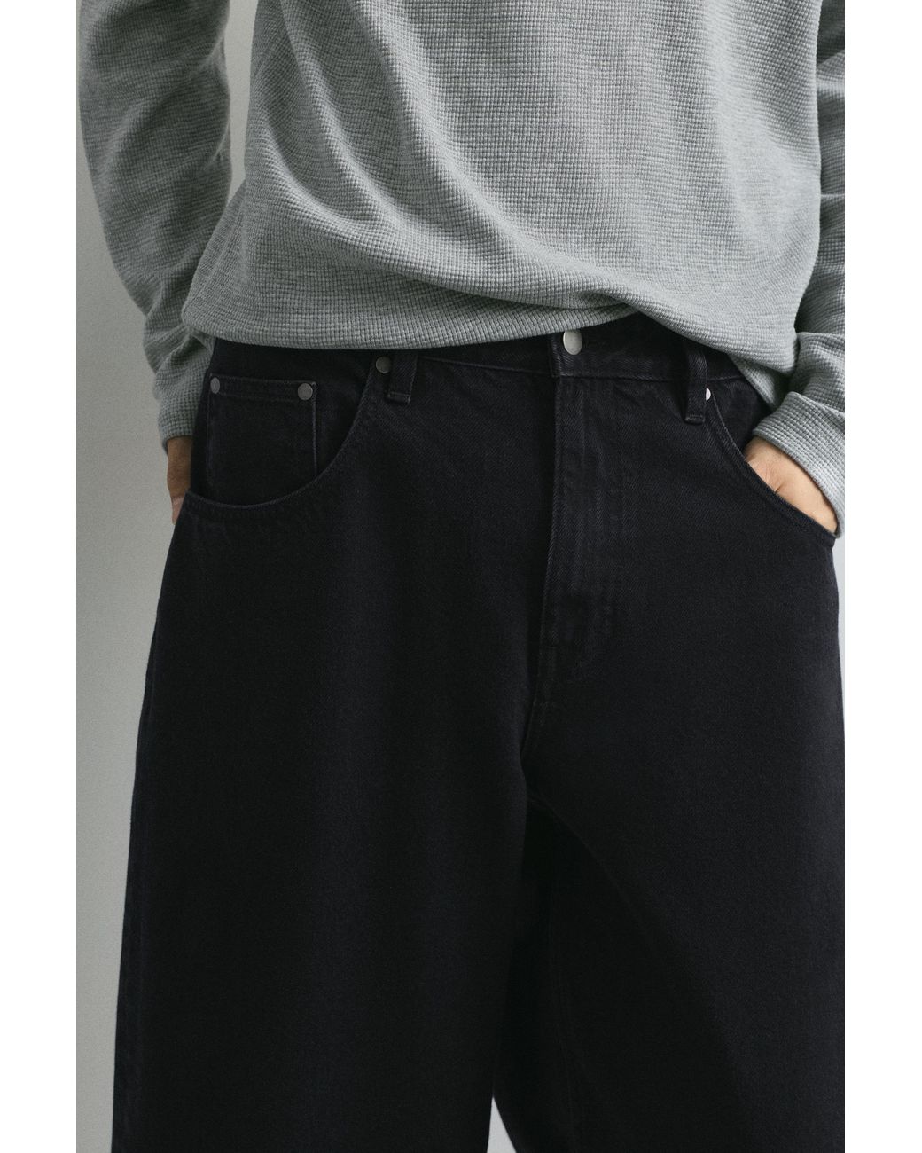 Jeans Barrel di Pull&Bear in Gray da Uomo