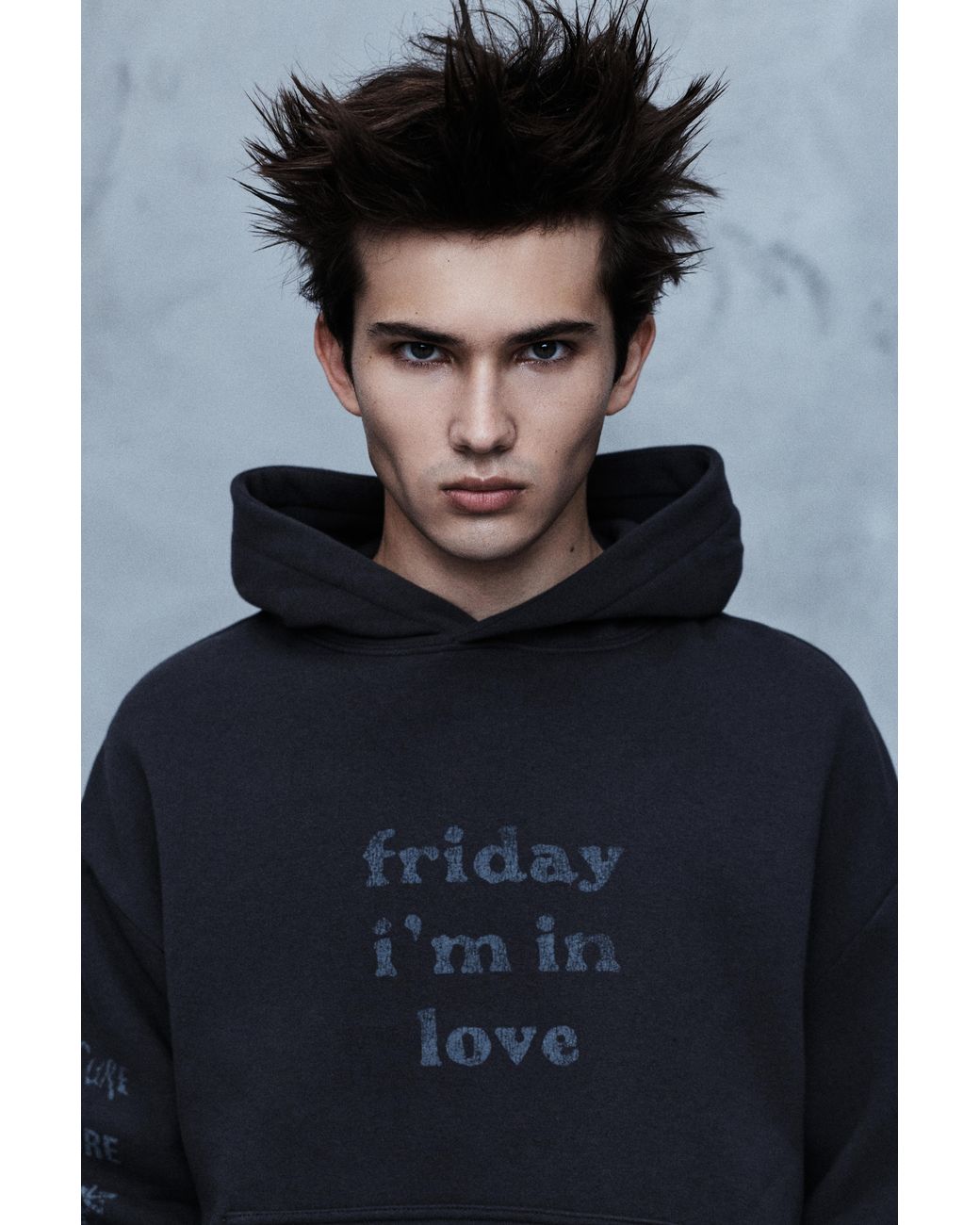 Pull&Bear Blue The Cure Sweatshirt With Hood for men