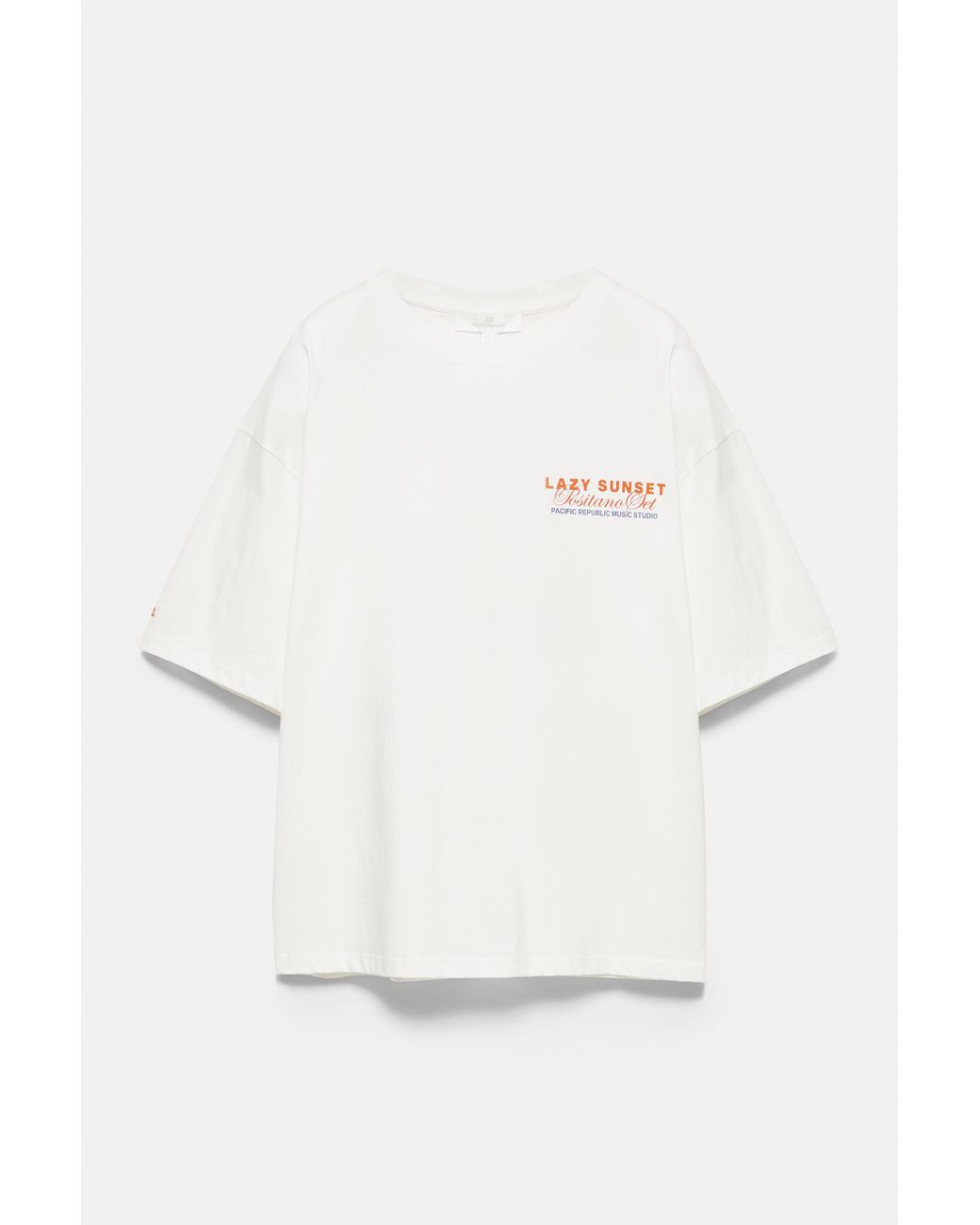 Pull&Bear T-Shirt Met Hangmatprint in het Brown