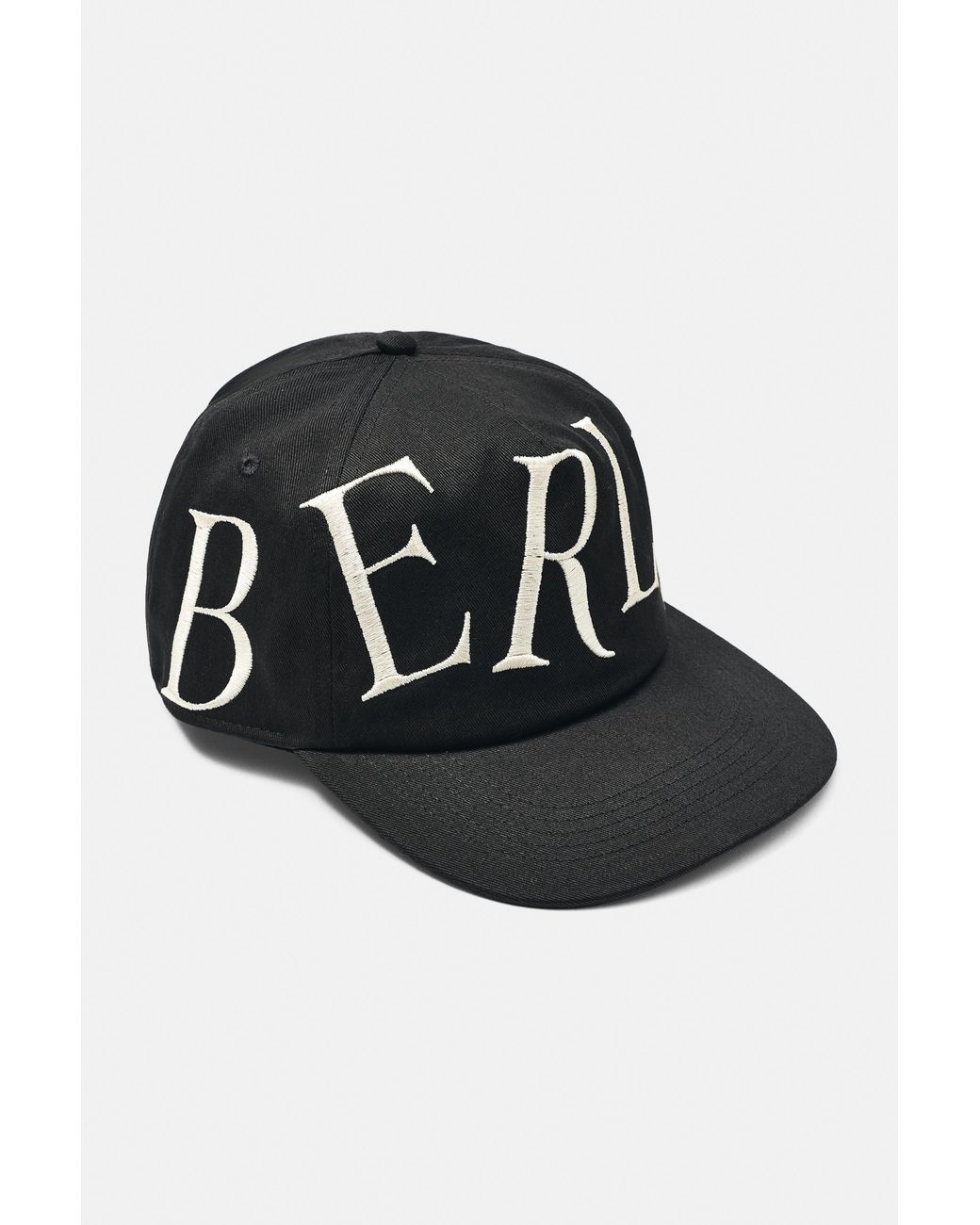 Pull&Bear Black Berlin Embroidered Cap for men