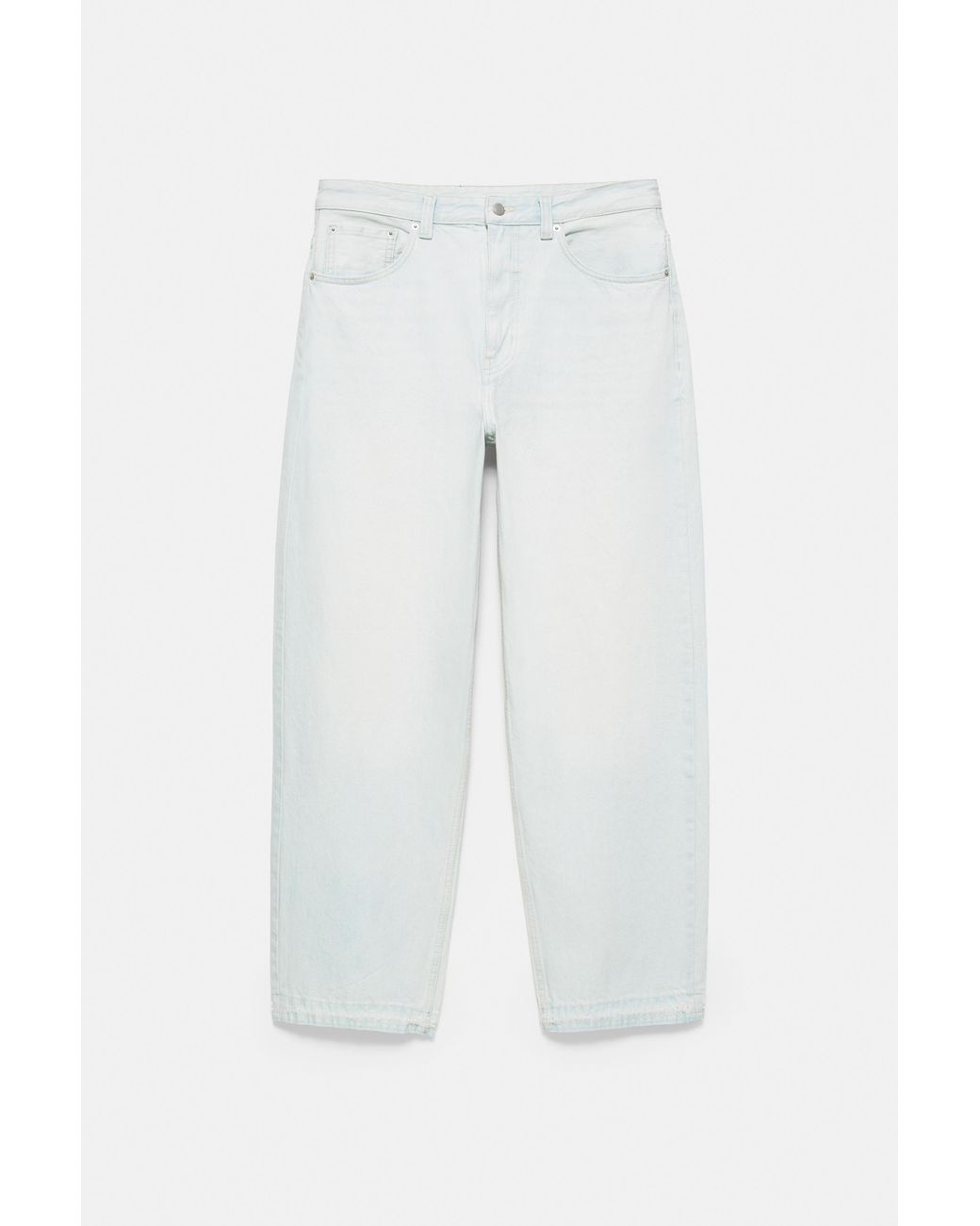Jeans A Gamba Larga di Pull&Bear in Gray da Uomo